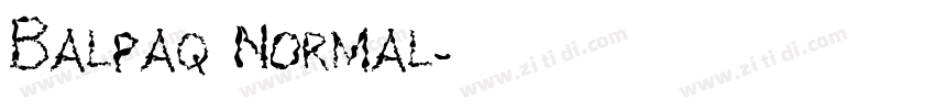 Balpaq Normal字体转换